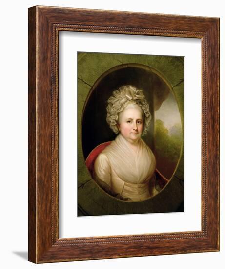 Portrait of Martha Washington-Rembrandt Peale-Framed Giclee Print