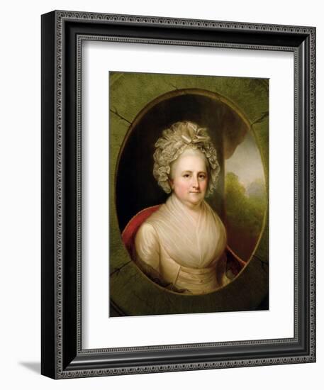 Portrait of Martha Washington-Rembrandt Peale-Framed Giclee Print