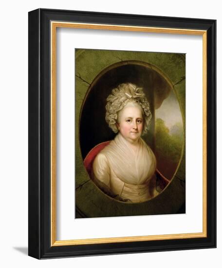 Portrait of Martha Washington-Rembrandt Peale-Framed Giclee Print