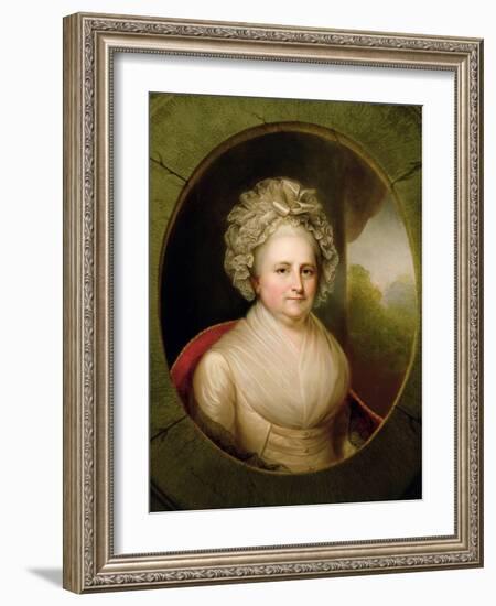 Portrait of Martha Washington-Rembrandt Peale-Framed Giclee Print