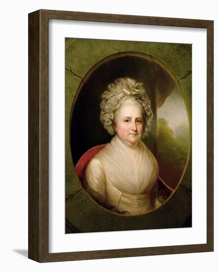 Portrait of Martha Washington-Rembrandt Peale-Framed Giclee Print