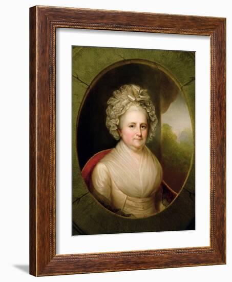 Portrait of Martha Washington-Rembrandt Peale-Framed Giclee Print