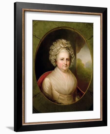 Portrait of Martha Washington-Rembrandt Peale-Framed Giclee Print