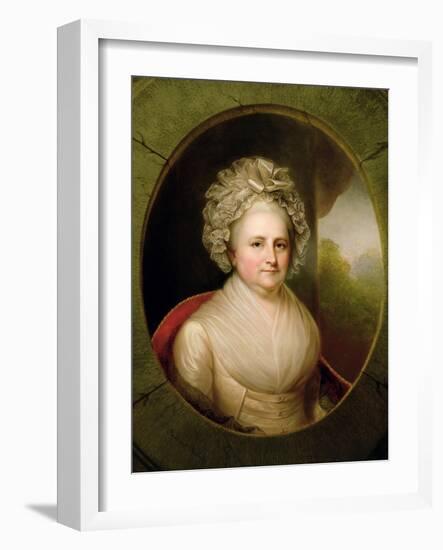 Portrait of Martha Washington-Rembrandt Peale-Framed Giclee Print