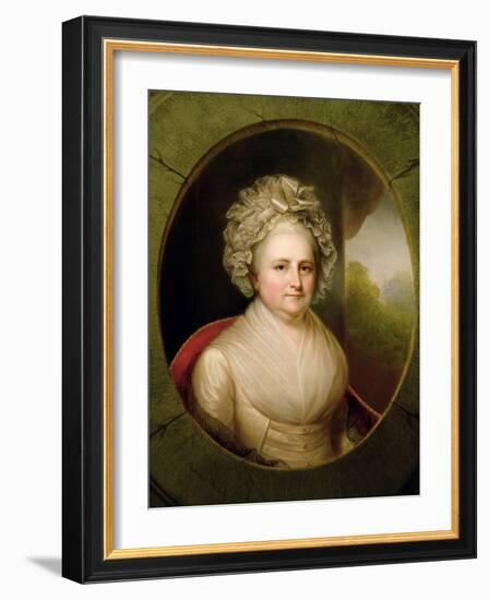 Portrait of Martha Washington-Rembrandt Peale-Framed Giclee Print