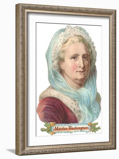 Portrait of Martha Washington-null-Framed Premium Giclee Print