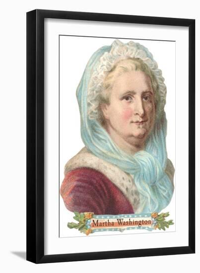 Portrait of Martha Washington-null-Framed Premium Giclee Print