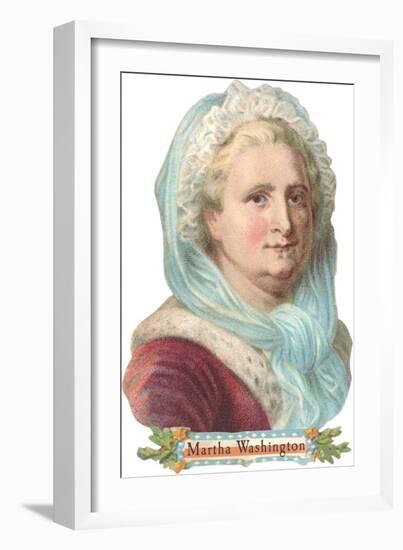 Portrait of Martha Washington-null-Framed Premium Giclee Print