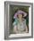 Portrait of Marthe Lebasque in a Purple Hat, 1925-26-Henri Lebasque-Framed Giclee Print