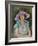 Portrait of Marthe Lebasque in a Purple Hat, 1925-26-Henri Lebasque-Framed Giclee Print