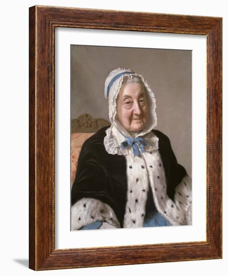 Portrait of Marthe Marie Tronchin, 1758-61-Jean-Etienne Liotard-Framed Giclee Print