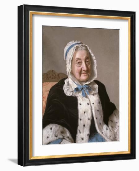 Portrait of Marthe Marie Tronchin, 1758-61-Jean-Etienne Liotard-Framed Giclee Print