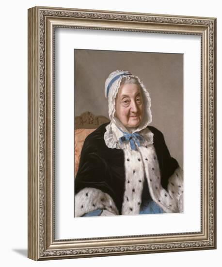 Portrait of Marthe Marie Tronchin, 1758-61-Jean-Etienne Liotard-Framed Giclee Print
