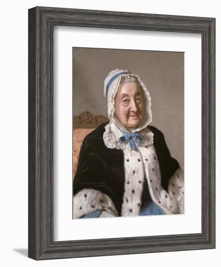 Portrait of Marthe Marie Tronchin, 1758-61-Jean-Etienne Liotard-Framed Giclee Print