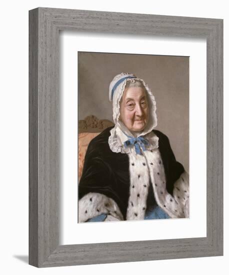 Portrait of Marthe Marie Tronchin, 1758-61-Jean-Etienne Liotard-Framed Giclee Print