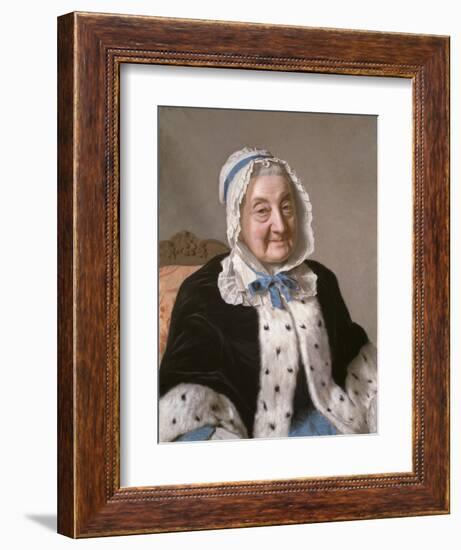 Portrait of Marthe Marie Tronchin, 1758-61-Jean-Etienne Liotard-Framed Giclee Print