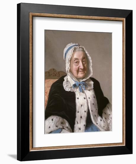 Portrait of Marthe Marie Tronchin, 1758-61-Jean-Etienne Liotard-Framed Giclee Print