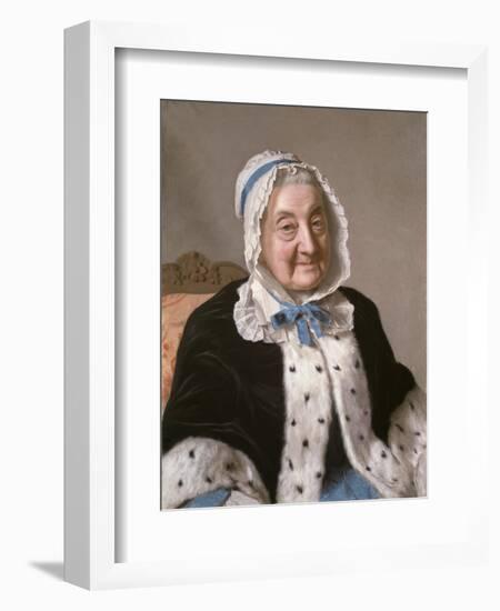 Portrait of Marthe Marie Tronchin, 1758-61-Jean-Etienne Liotard-Framed Giclee Print