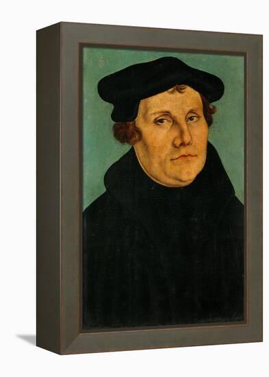 Portrait of Martin Luther, 1529-Lucas Cranach the Elder-Framed Premier Image Canvas