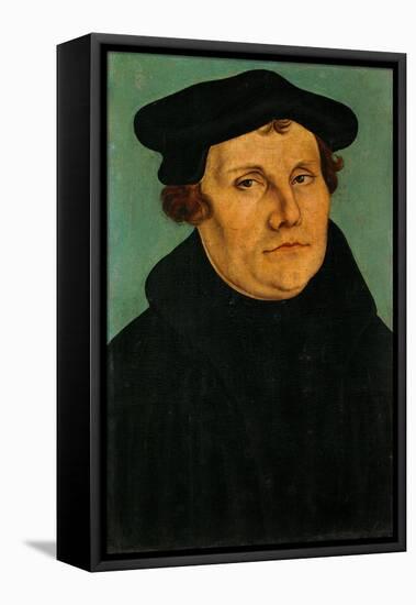 Portrait of Martin Luther, 1529-Lucas Cranach the Elder-Framed Premier Image Canvas