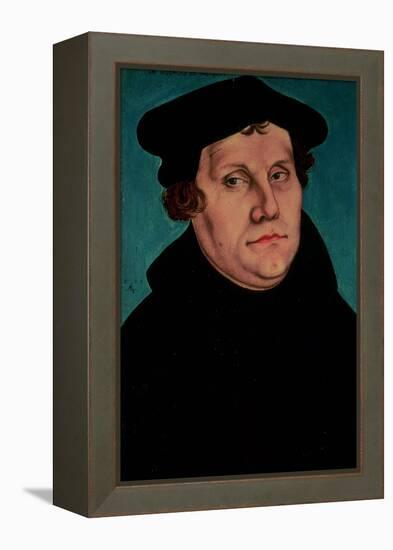 Portrait of Martin Luther, 1529-Lucas Cranach the Elder-Framed Premier Image Canvas
