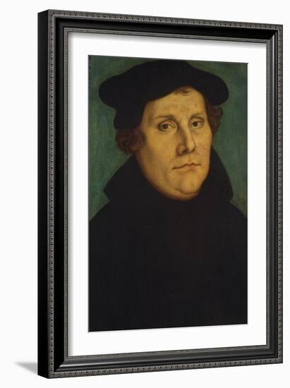 Portrait of Martin Luther as Professor-Lucas Cranach the Elder-Framed Giclee Print