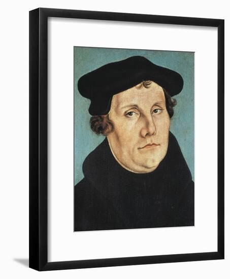 Portrait of Martin Luther-Lucas Cranach the Elder-Framed Art Print