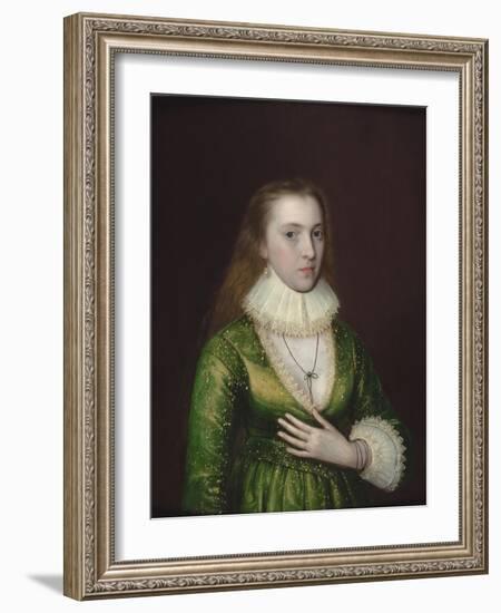 Portrait of Mary Darrell-Robert Peake-Framed Giclee Print