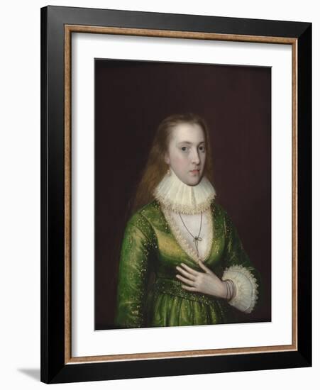 Portrait of Mary Darrell-Robert Peake-Framed Giclee Print