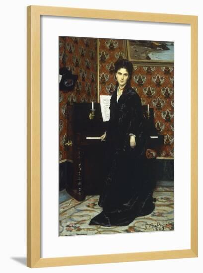 Portrait of Mary Donegani, 1869-Giovanni Boldini-Framed Giclee Print