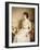 Portrait of Mary Doris Reed, Seated Half Length, Wearing a White Dress-Henry John Hudson-Framed Giclee Print