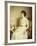 Portrait of Mary Doris Reed, Seated Half Length, Wearing a White Dress-Henry John Hudson-Framed Giclee Print