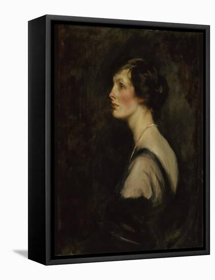 Portrait of Mary Gascoigne-Cecil When Marchioness of Hartington, c.1917-18-James Jebusa Shannon-Framed Premier Image Canvas