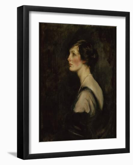 Portrait of Mary Gascoigne-Cecil When Marchioness of Hartington, c.1917-18-James Jebusa Shannon-Framed Giclee Print