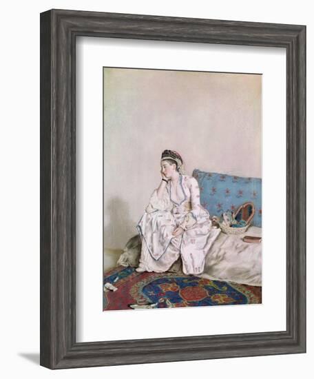 Portrait of Mary Gunning, Countess of Coventry, 1749-Jean-Etienne Liotard-Framed Giclee Print
