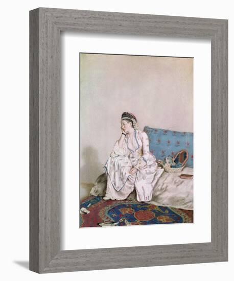 Portrait of Mary Gunning, Countess of Coventry, 1749-Jean-Etienne Liotard-Framed Giclee Print