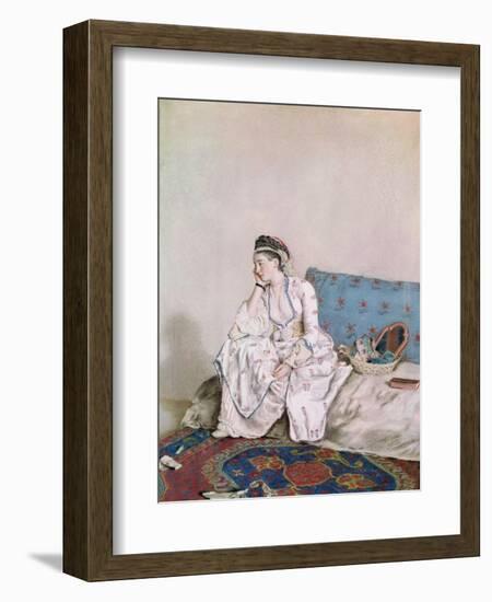 Portrait of Mary Gunning, Countess of Coventry, 1749-Jean-Etienne Liotard-Framed Giclee Print