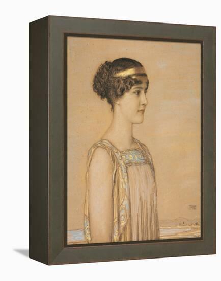 Portrait of Mary in Greek Costume. 1910-Franz von Stuck-Framed Premier Image Canvas