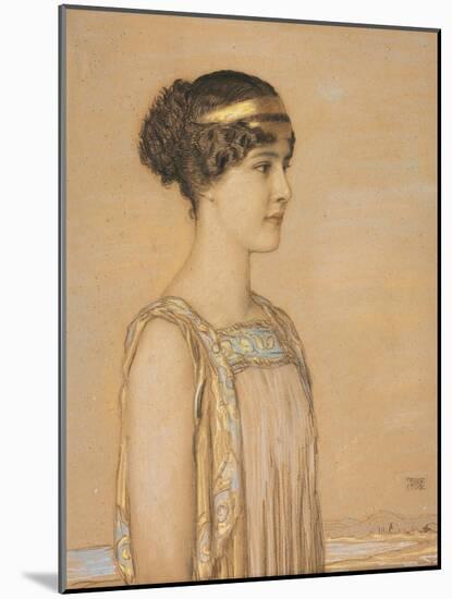 Portrait of Mary in Greek Costume. 1910-Franz von Stuck-Mounted Giclee Print