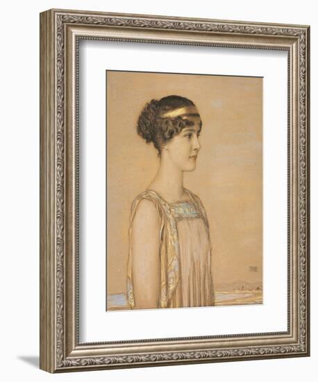 Portrait of Mary in Greek Costume. 1910-Franz von Stuck-Framed Giclee Print