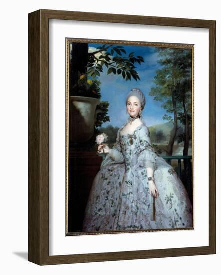 Portrait of Mary Louise of Parma, Princess of Asturias (1751-1819) Painting by Anton Raphael Mengs-Anton Raphael Mengs-Framed Giclee Print