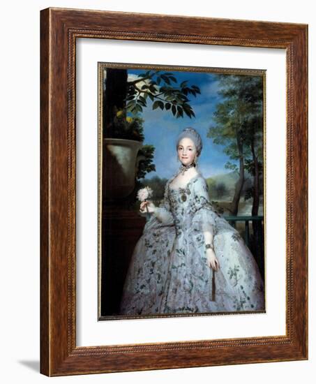 Portrait of Mary Louise of Parma, Princess of Asturias (1751-1819) Painting by Anton Raphael Mengs-Anton Raphael Mengs-Framed Giclee Print