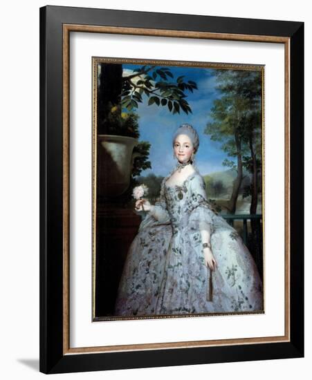 Portrait of Mary Louise of Parma, Princess of Asturias (1751-1819) Painting by Anton Raphael Mengs-Anton Raphael Mengs-Framed Giclee Print