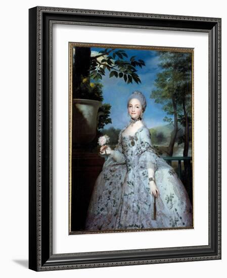 Portrait of Mary Louise of Parma, Princess of Asturias (1751-1819) Painting by Anton Raphael Mengs-Anton Raphael Mengs-Framed Giclee Print