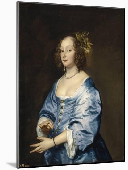 Portrait of Mary (Née Ruthve), Lady Van Dyck-Sir Anthony Van Dyck-Mounted Giclee Print