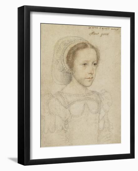 Portrait of Mary, Queen of Scots, C.1549-Francois Clouet-Framed Giclee Print