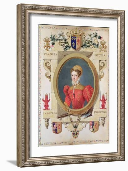 Portrait of Mary Queen of Scots from "Memoirs of the Court of Queen Elizabeth," Published in 1825-Sarah Countess Of Essex-Framed Giclee Print