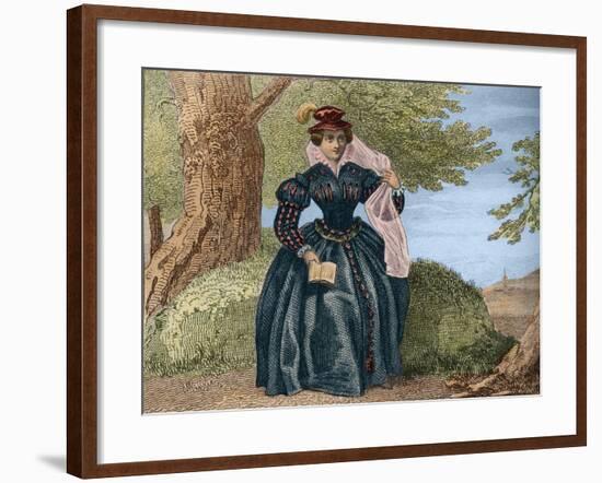 Portrait of Mary Queen of Scots-Stefano Bianchetti-Framed Giclee Print