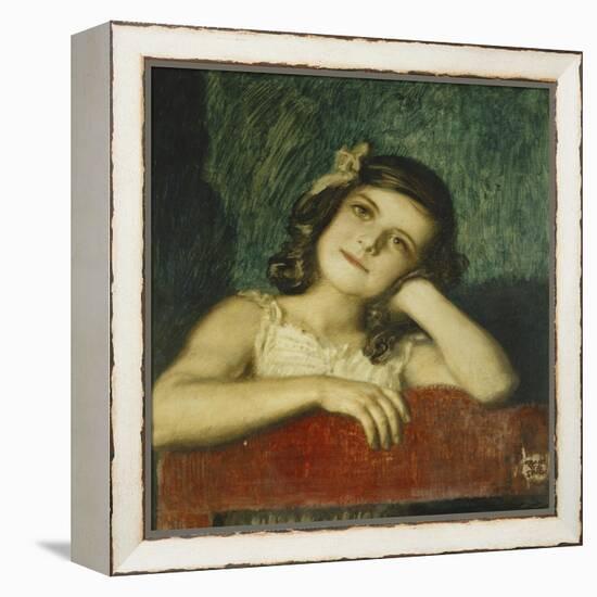 Portrait of Mary, the Artist's Daughter-Franz von Stuck-Framed Premier Image Canvas