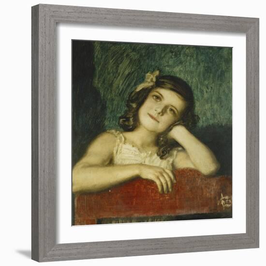 Portrait of Mary, the Artist's Daughter-Franz von Stuck-Framed Giclee Print